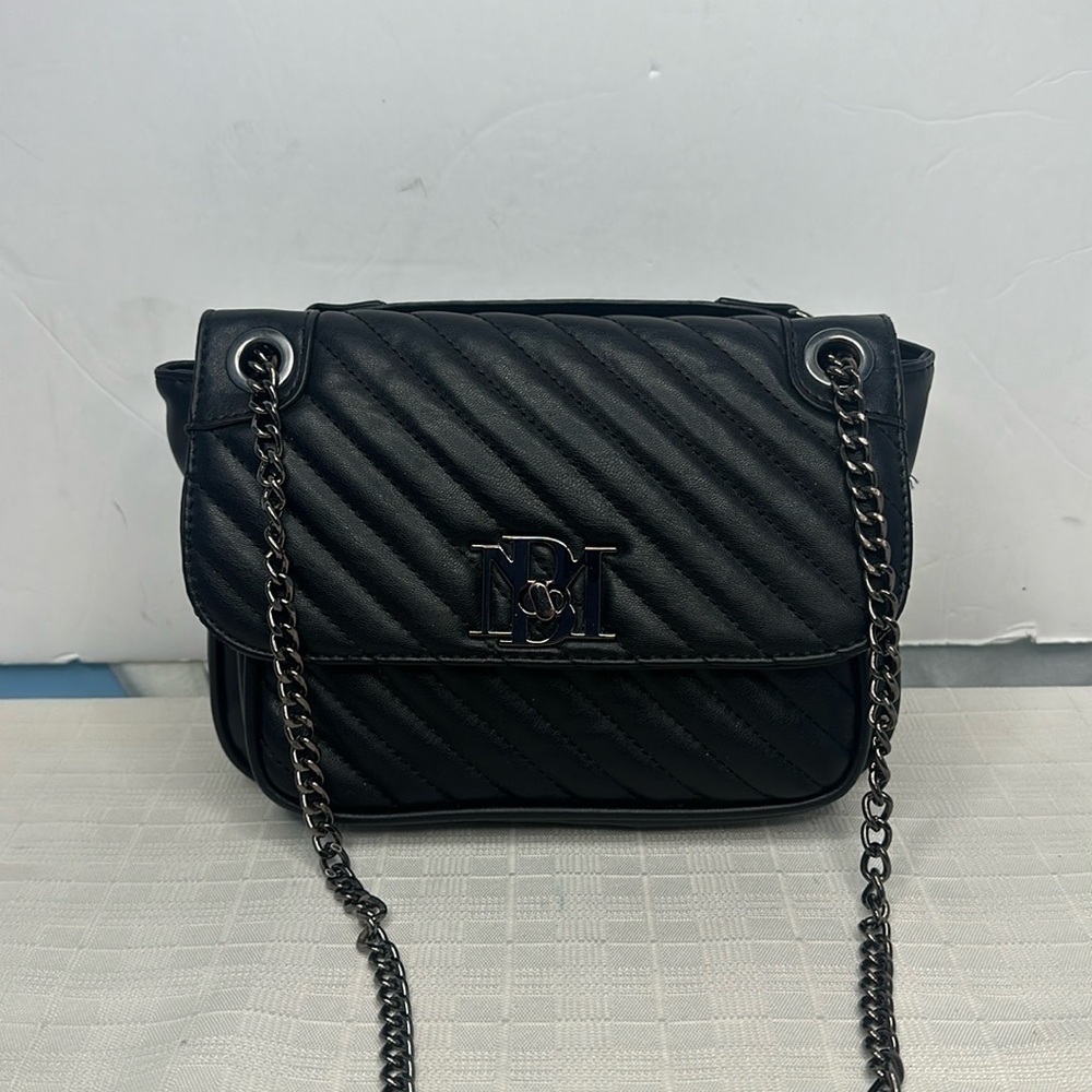 Badgley Mischka Quilted Leather Crossbody Bag